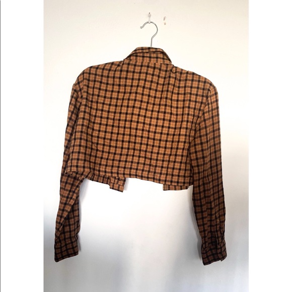 H&M long sleeve shirt, size XS, bottoms up, square shirt pattern - Picture 2 of 4